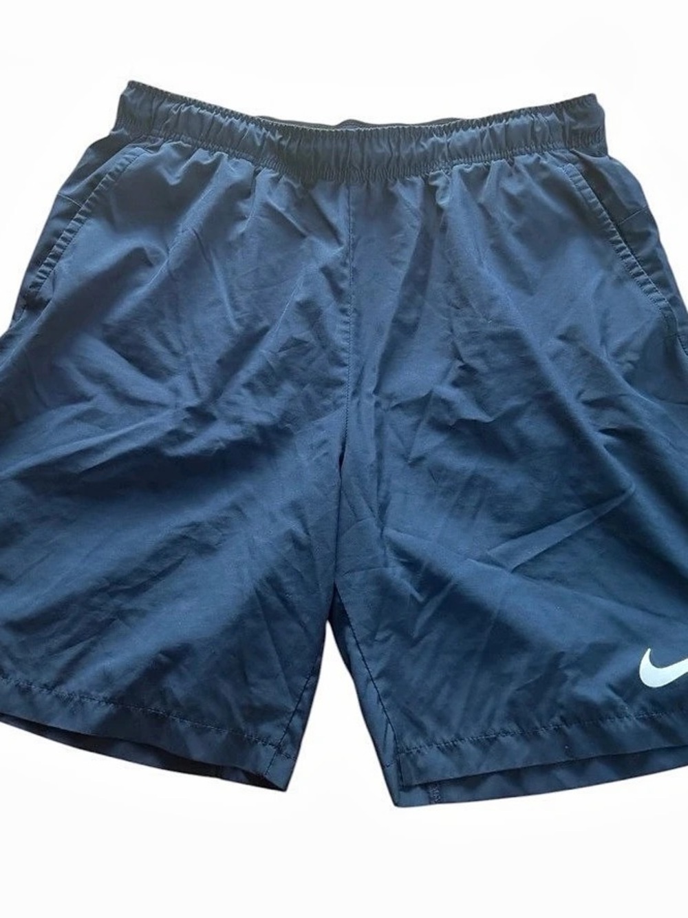 Nike Men's Dri-FIT Navy Blue Running Athletic Shorts Size Large Pockets